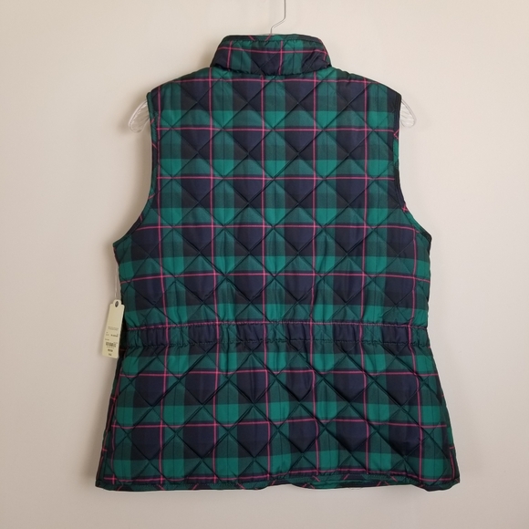 St. John's Bay Plaid Puffer Vest Medium NWT - Picture 3 of 6